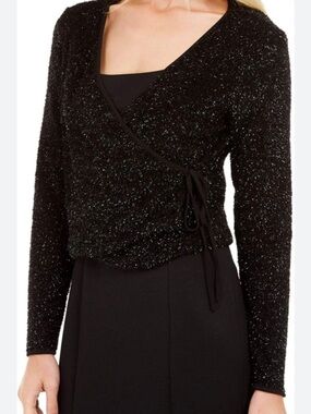 Calvin Klein Women's Glitter
Wrap Sweater Size Large